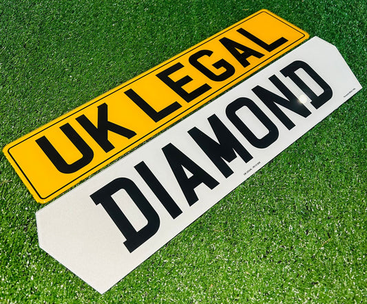 Pair of Diamond Replacement Number Plates