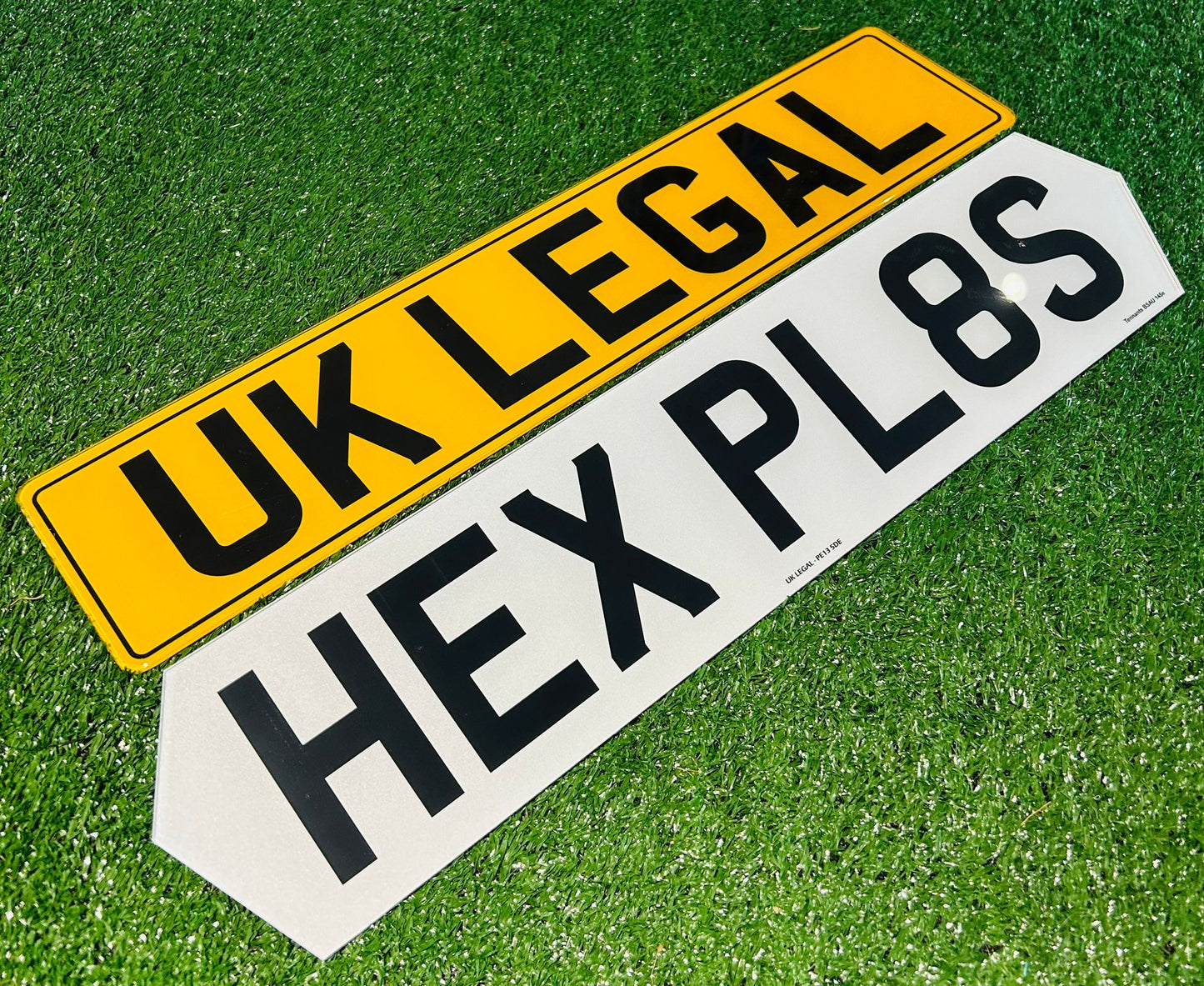 Pair of Hex Replacement Number Plates