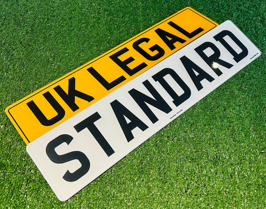 Pair of Standard Printed Replacement Number Plates